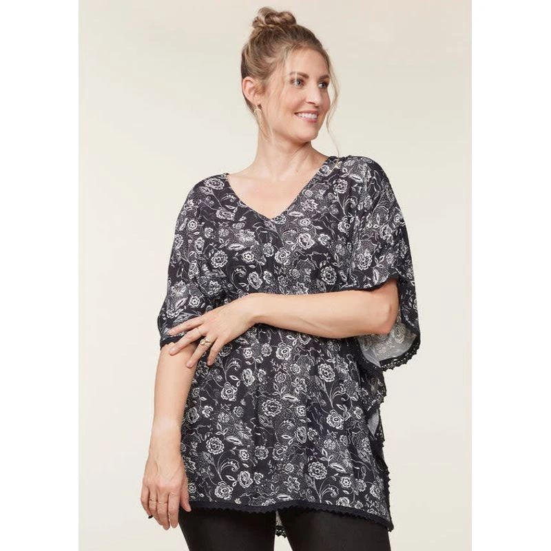 EQL Women's Daydream Gauze Tunic - Black Eq Lace 3 EQL Women's Daydream Gauze Tunic - Black Eq Lace - Image 3