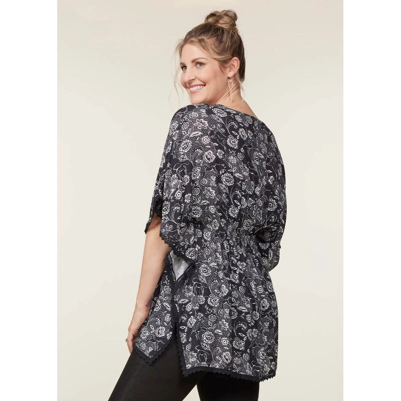 EQL Women's Daydream Gauze Tunic - Black Eq Lace 4 EQL Women's Daydream Gauze Tunic - Black Eq Lace - Image 4