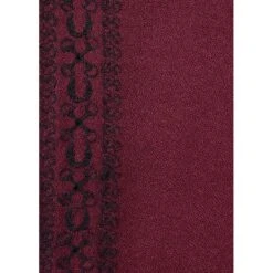 EQL Women's Embroidered EQ Stripe Top - Sangria -Tack Of The Day Store 644968 800 800