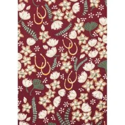 EQL Women's Inspired V-Neck Dress - Sangria Hoofprint Meadow -Tack Of The Day Store 645025 800 800