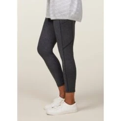 EQL Women's Daybreak 3/4 Leggings - Charcoal Heather -Tack Of The Day Store 645108 800 800
