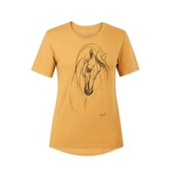 EQL Women's Graceful Horse T-Shirt - Dijon