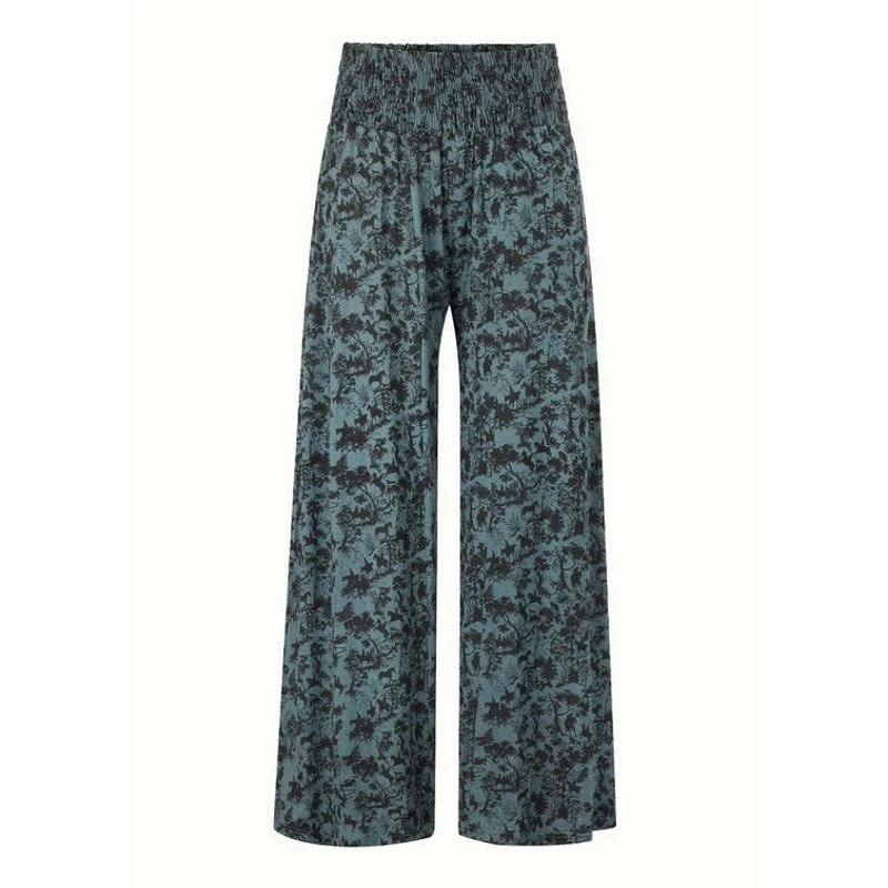 EQL Women's Soft Sweep Wide Leg Print Pant - Bluegrass Countryside 1 EQL Women's Soft Sweep Wide Leg Print Pant - Bluegrass Countryside