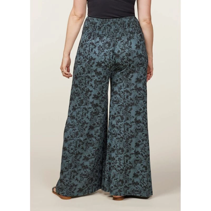 EQL Women's Soft Sweep Wide Leg Print Pant - Bluegrass Countryside 4 EQL Women's Soft Sweep Wide Leg Print Pant - Bluegrass Countryside - Image 4