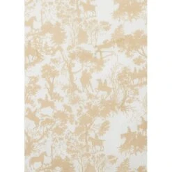 EQL Women's Soft Touch Print Button Up Shirt - Latte Countryside -Tack Of The Day Store 650522 800 800