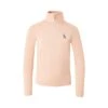 Horze Kids' Lola Long Sleeved Half Zip Tech Shirt - Shrimp Pink