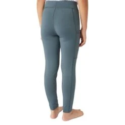 Horze Kids' Valeria Knee Patch Tights - Goblin Blue -Tack Of The Day Store 651072 800 800