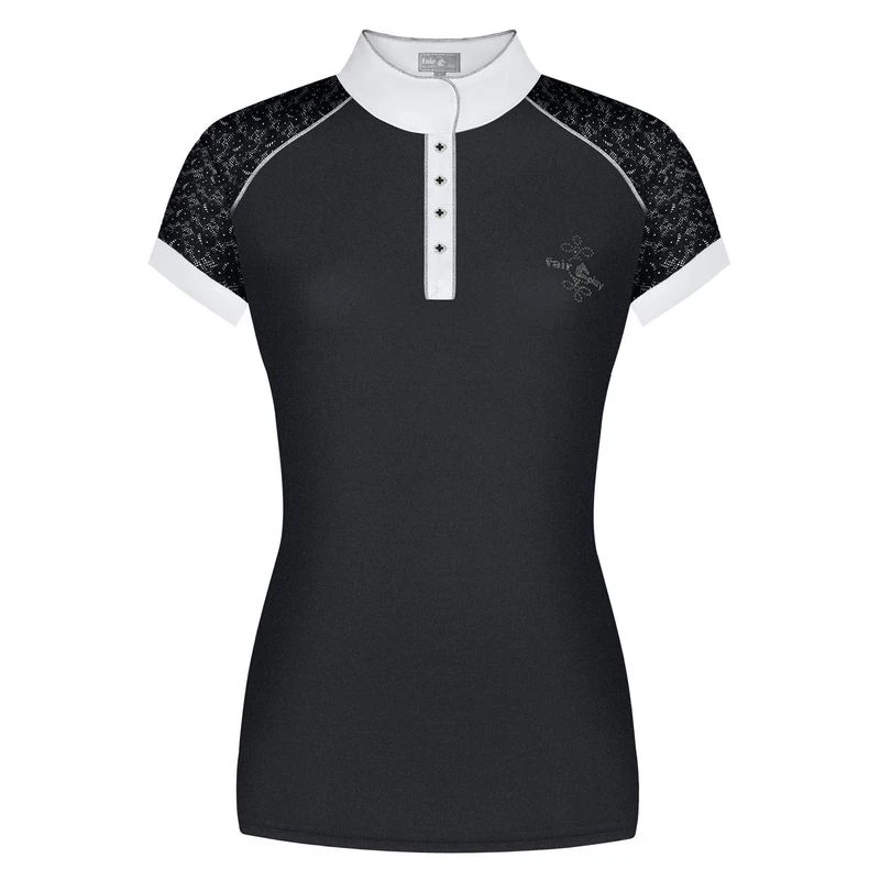 Fair Play Women's Anita Short Sleeve Competition Shirt - Black 1 Fair Play Women's Anita Short Sleeve Competition Shirt - Black