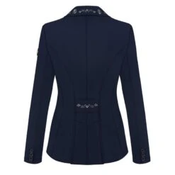 Fair Play Women's Alissa Fleur Dressage Short Tail Coat - Navy -Tack Of The Day Store 655174 800 800