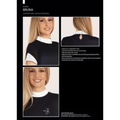 Fair Play Women's Bruna Short Sleeve Competition Shirt - White -Tack Of The Day Store 655262 800 800