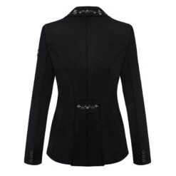 Fair Play Women's Alissa Fleur Dressage Short Tail Coat - Black -Tack Of The Day Store 655283 800 800