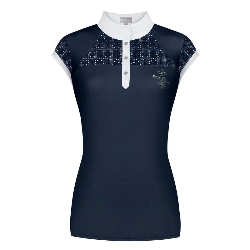 Fair Play Women's Aiko Sleeveless Competition Shirt - Navy 1 Fair Play Women's Aiko Sleeveless Competition Shirt - Navy