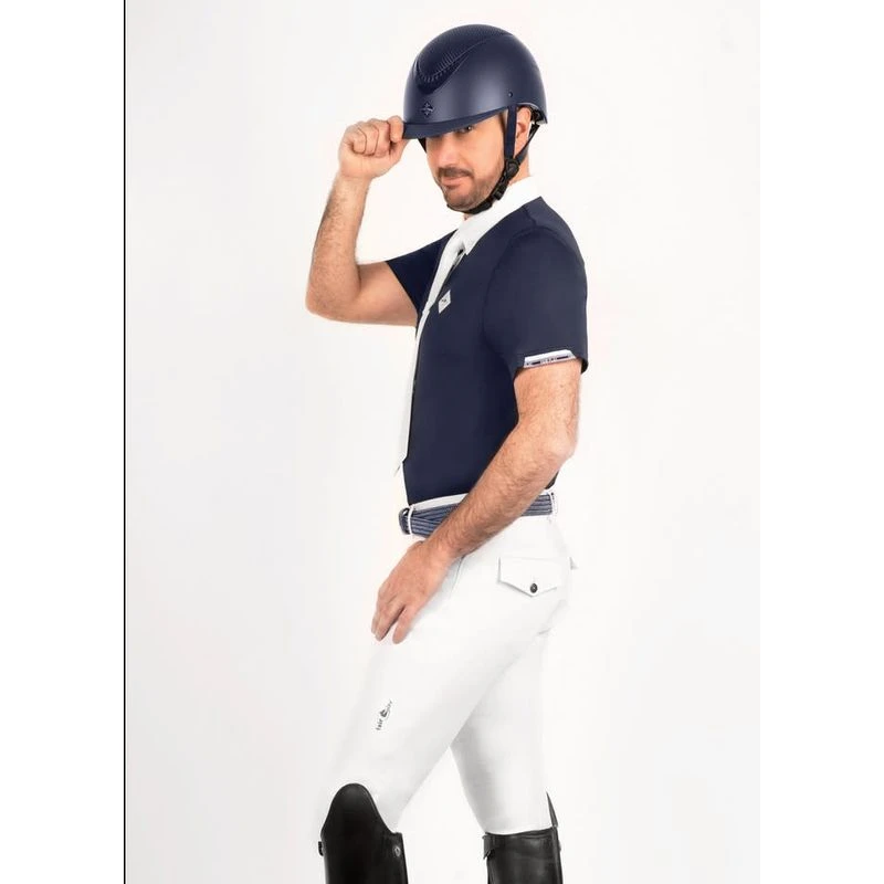 Fair Play Men's Simon Sillicon Patch Breeches - White 3 Fair Play Men's Simon Sillicon Patch Breeches - White - Image 3