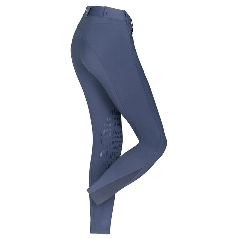 Fair Play Women's Johanna Knee Patch Breeches - Steel Blue 2 Fair Play Women's Johanna Knee Patch Breeches - Steel Blue - Image 2