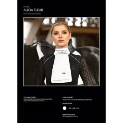 Fair Play Alicia Fleur Ready Tied Stock Tie - White 5 Fair Play Alicia Fleur Ready Tied Stock Tie - White -Tack Of The Day Store 656429 800 800