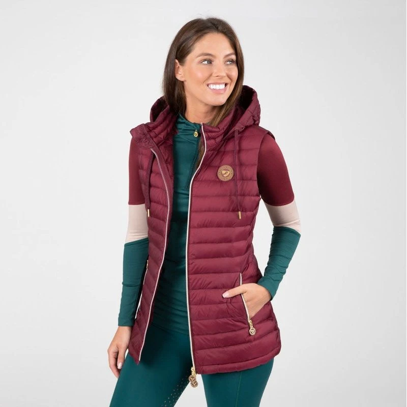 Shires Aubrion Women's Norwood Packaway Vest - Wine 1 Shires Aubrion Women's Norwood Packaway Vest - Wine