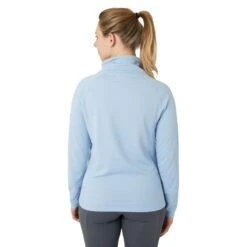 Horze Women's Ira Technical Half Zip Sweatshirt With High Neck - Cashmere Blue 8 Horze Women's Ira Technical Half Zip Sweatshirt With High Neck - Cashmere Blue -Tack Of The Day Store 659691 800 800