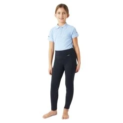 Horze Kids' Yana Knee Patch Tights - Dark Navy -Tack Of The Day Store 659988 800 800