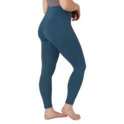 Horze Women's Alyssa High Waist UV Pro Full Seat Tights - Legion Blue -Tack Of The Day Store 660035 800 800