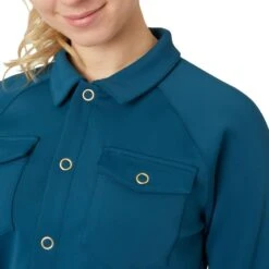 Horze Women's Alyssa Shirt Jacket - Legion Blue -Tack Of The Day Store 660055 800 800