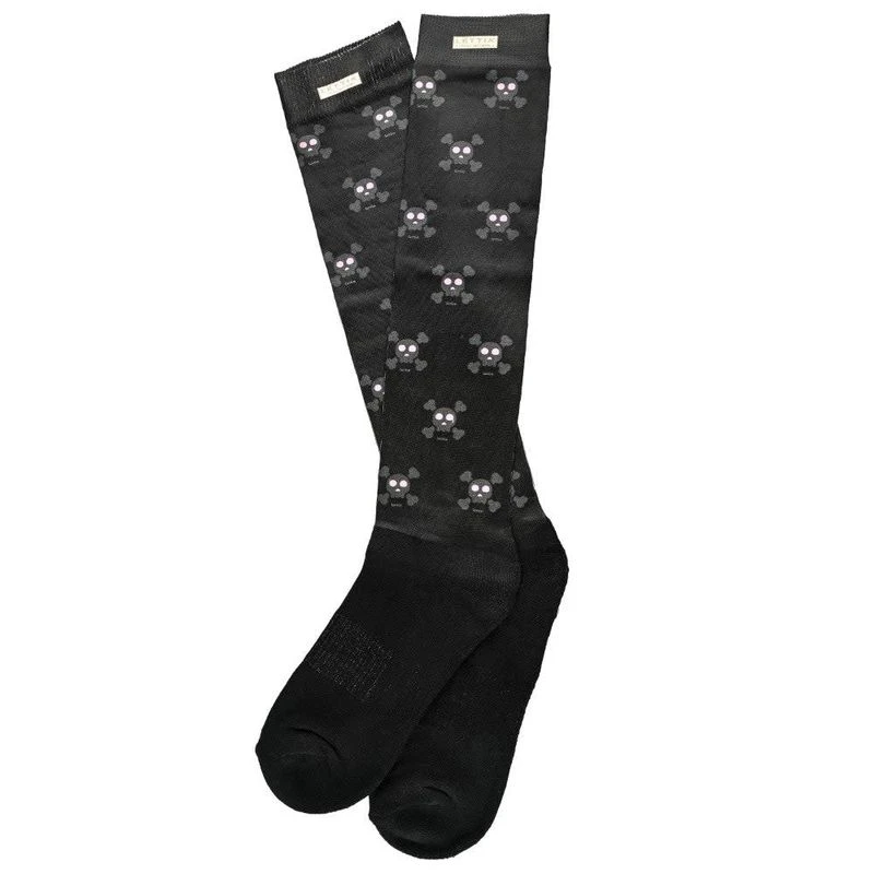 Lettia Women's Padded Boot Socks - Skull Design 1 Lettia Women's Padded Boot Socks - Skull Design