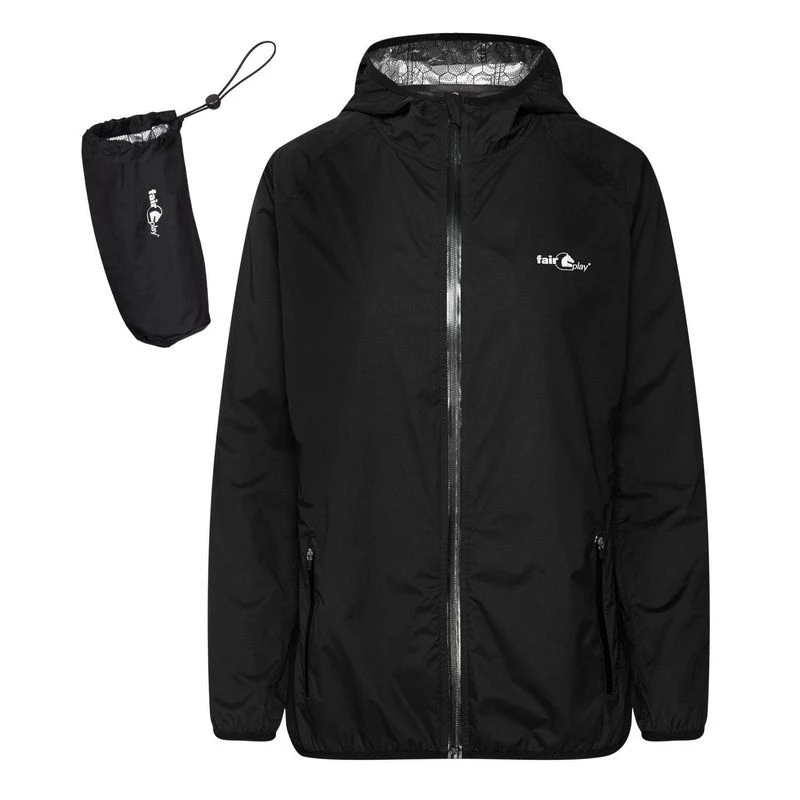 Fair Play Women's Rosalie Water Resistant Jacket - Black 2 Fair Play Women's Rosalie Water Resistant Jacket - Black - Image 2