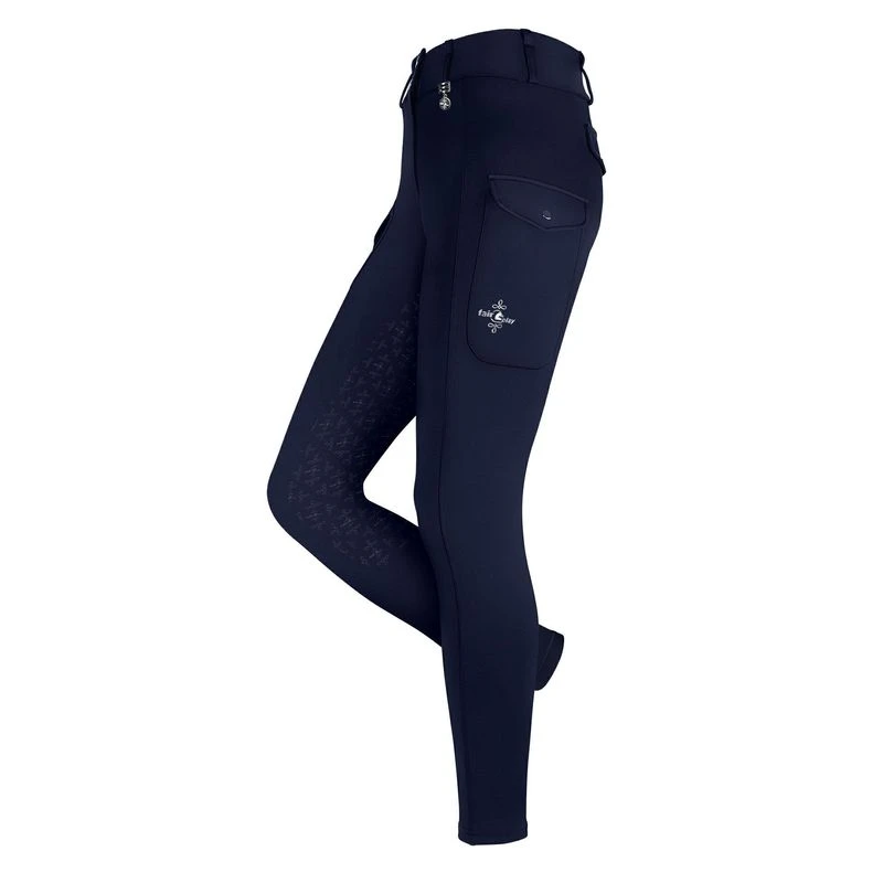 Fair Play Women's Astrid Full Seat Breeches - Navy 1 Fair Play Women's Astrid Full Seat Breeches - Navy