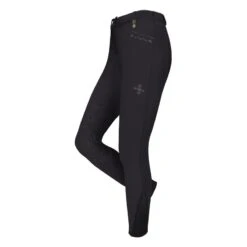 Fair Play Women's Johanna Fleur Knee Patch Breeches - Black