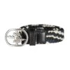 Fair Play Joel Stripe Belt - Black/Blue Steel