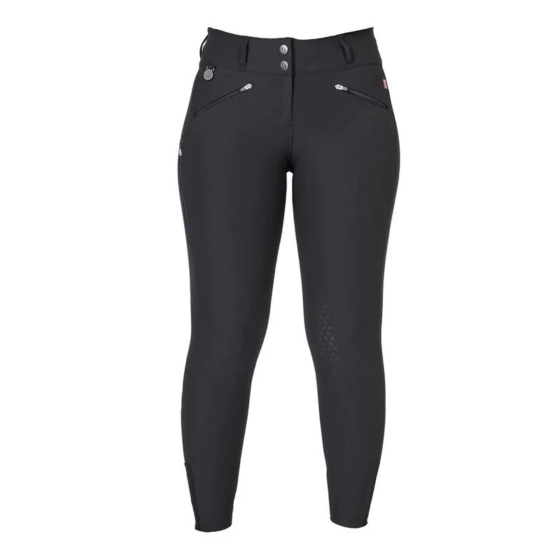 Back On Track Women's Katie Knee Patch Breeches - Black 1 Back On Track Women's Katie Knee Patch Breeches - Black