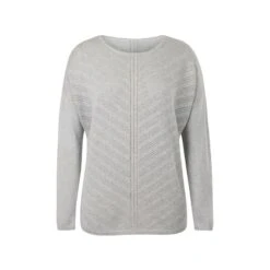 EQL Women's Chevron Pointelle Sweater - Heather Grey 9 EQL Women's Chevron Pointelle Sweater - Heather Grey -Tack Of The Day Store 669734 800 800