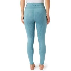 Horze Women's High Waist Full Seat Tights W/Phone Pocket - Artic Light Blue -Tack Of The Day Store 669786 800 800