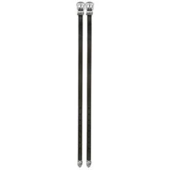 Perri's Spur Straps W/Silver Buckles - Black