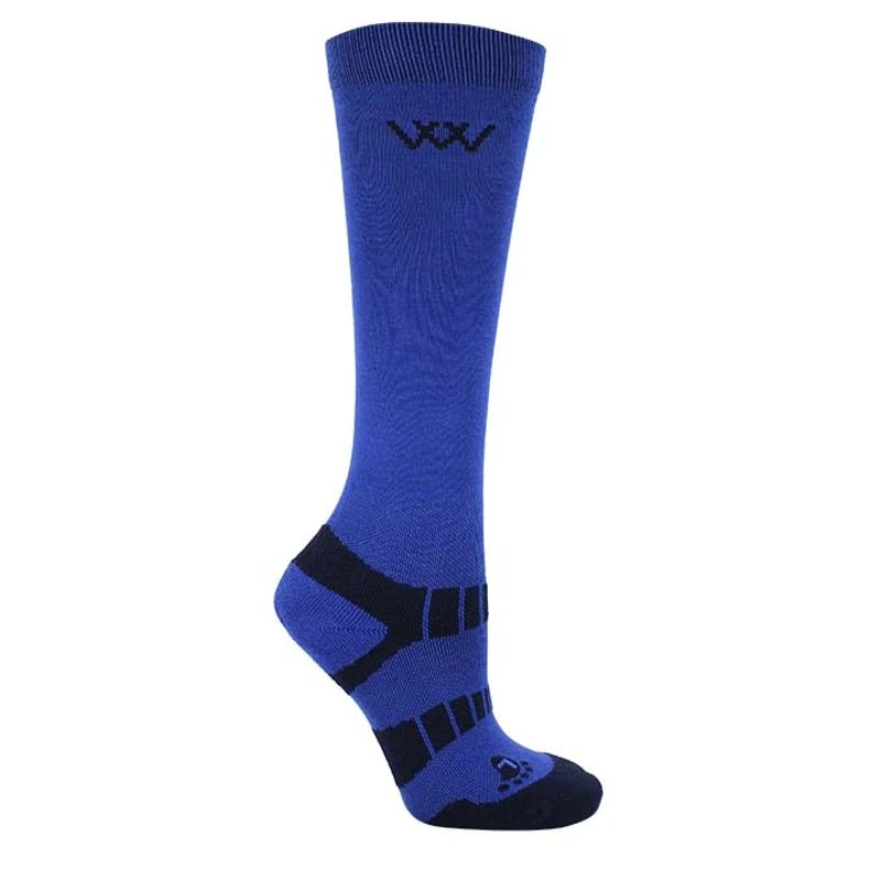 Woof Wear Kids' Young Rider Pro Sock - Electric Blue/Navy 1 Woof Wear Kids' Young Rider Pro Sock - Electric Blue/Navy