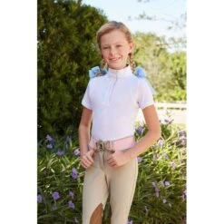 RJ Classics Kids' Sadie Jr 37.5 Short Sleeve Show Shirt - White/Anchors -Tack Of The Day Store 675432 800 800