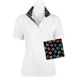 RJ Classics Women's Sadie 37.5 Short Sleeve Show Shirt - White/Flip Flops