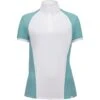 RJ Classics Women's Remi Short Sleeve Show Shirt - White/Porcelain Green