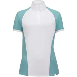 RJ Classics Women's Remi Short Sleeve Show Shirt - White/Porcelain Green