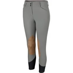RJ Classics Women's Gulf Natural Rise Front Zip Breeches - Grey Mist