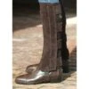 Ovation EZE Tab Suede Half Chaps - Brown