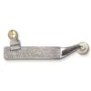 Toklat 3/4" Rope Engraved Western Spur - Stainless Steel