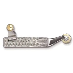 Toklat 3/4" Rope Engraved Western Spur - Stainless Steel