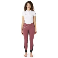 Horze Women's High Waist Full Seat Breeches W/Crystals - Huckkleberry Purple -Tack Of The Day Store 677351 800 800