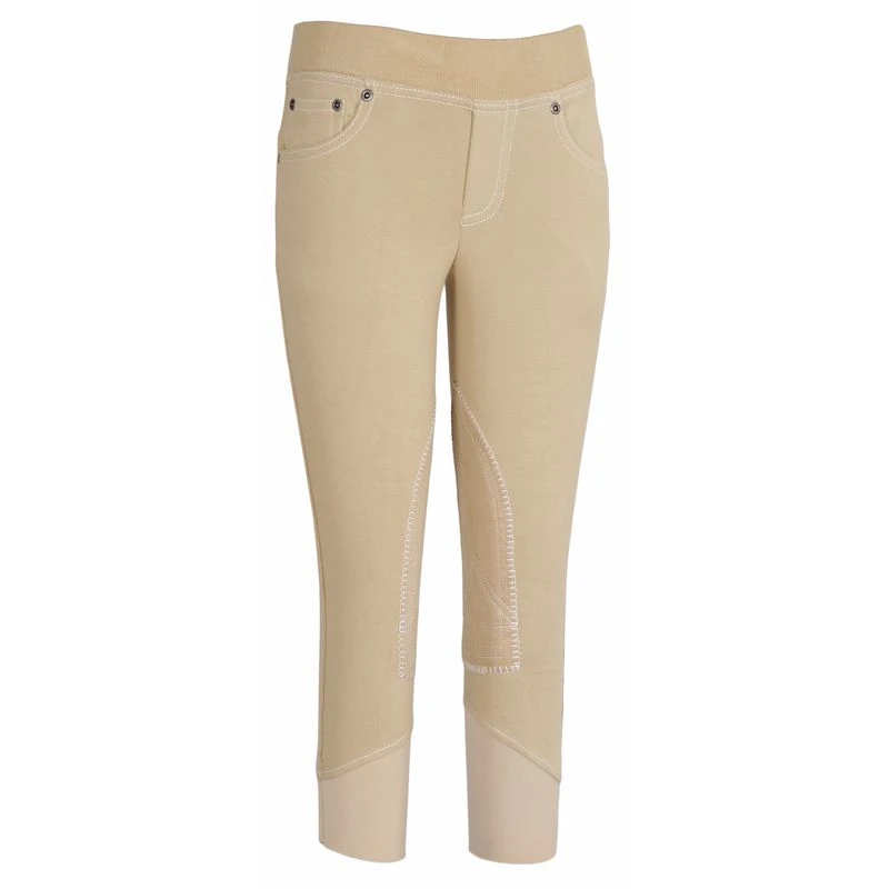 TuffRider Kids' Newbury Pull On Riding Jeans - Safari 1 TuffRider Kids' Newbury Pull On Riding Jeans - Safari