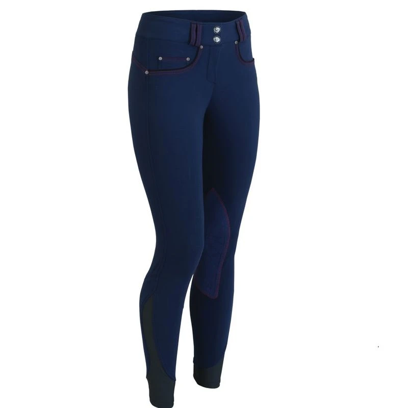 Tredstep Women's Rosa II Knee Patch Breeches - Nebula Blue 1 Tredstep Women's Rosa II Knee Patch Breeches - Nebula Blue