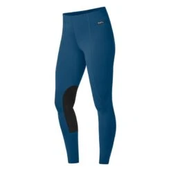 Kerrits Women's Flow Rise Knee Patch Performance Tights - Lagoon -Tack Of The Day Store 681219 800 800