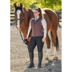 Kerrits Women's Transition Stretch Fleece Vest - Leather 7 Kerrits Women's Transition Stretch Fleece Vest - Leather -Tack Of The Day Store 681291 800 800