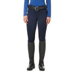 Kerrits Women's Sit Tight Wind Pro Knee Patch Tights - Ink -Tack Of The Day Store 681346 800 800