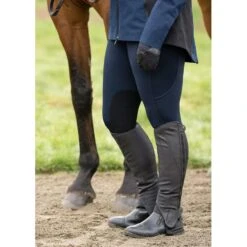 Kerrits Women's Sit Tight Wind Pro Knee Patch Tights - Ink -Tack Of The Day Store 681347 800 800