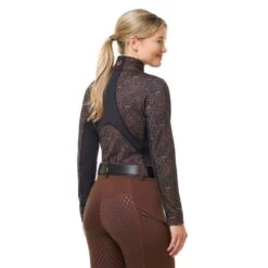 Kerrits Women's Rail Side Quarter Zip Tech Top - Leather Snaffle Harmony -Tack Of The Day Store 681445 800 800